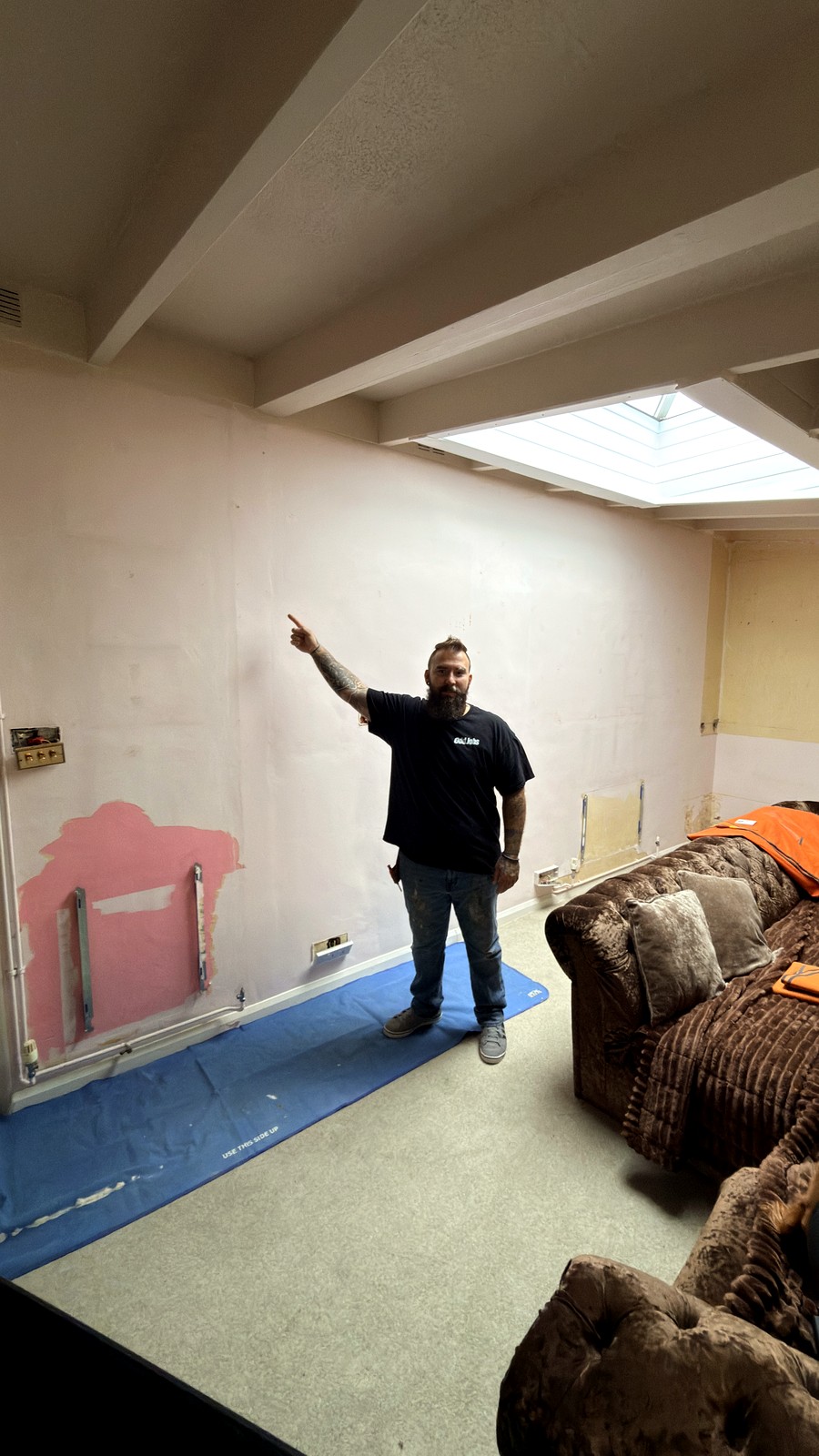 Skylight installation living room - other works project by OddJobs in Kent